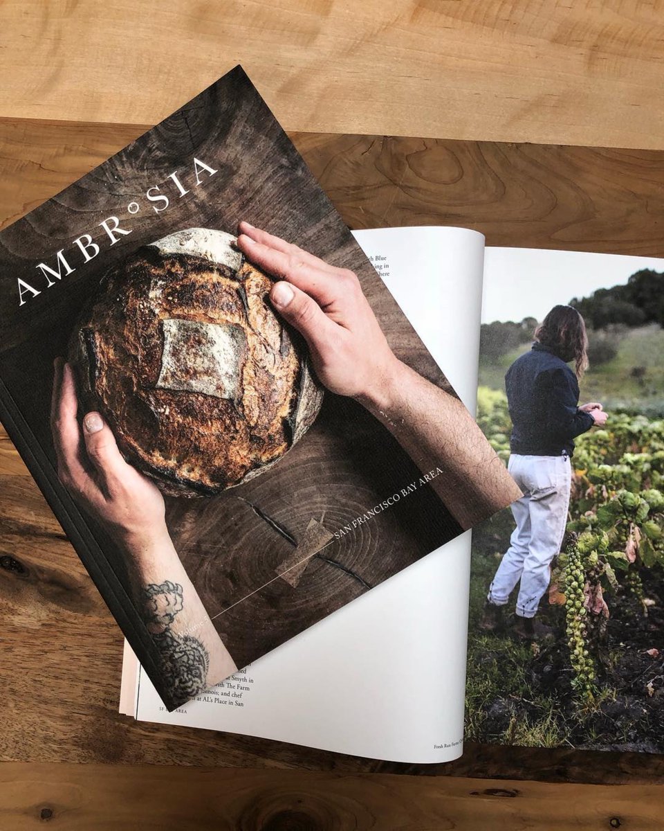 Have you flipped through @ambrosiamag vol. 5 yet? We're honored to be included alongside @kinkhao @chef_traci @misterjius @saisonsf @statebirdsf + so many other talented #SFBayArea contributors! ambrosiamag.com/products/volum… #FreshRunFarm