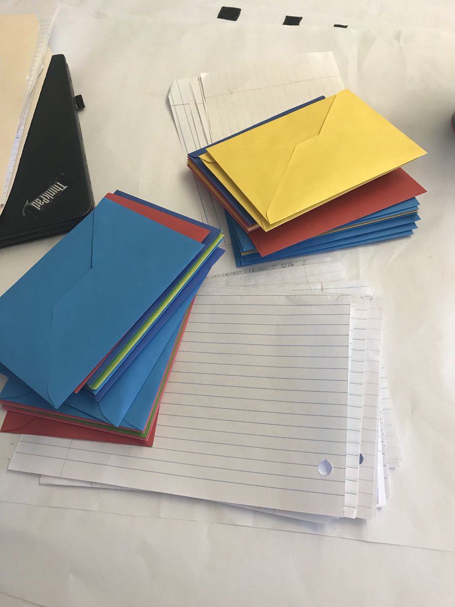 Mrsbelseth's tweet photo. Today, I asked my AP Lit students to #JungleTiger with me by writing a letter to their fears. Some chose to put them in an envelope and keep them private. Some chose to leave them open and share them with me. Either way, it took tremendous bravery, and I am eternally grateful. https://t.co/2gv8aSdhV1