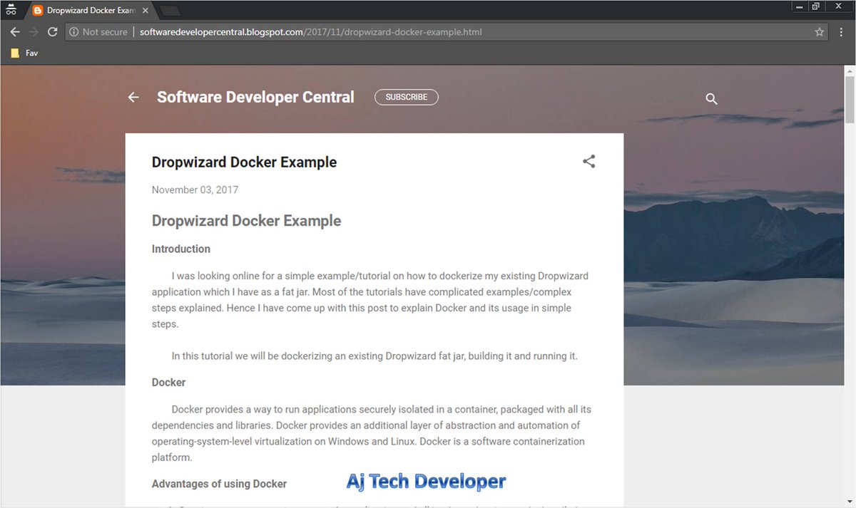 AjTechDeveloper's tweet image. Learn to use #Docker @Docker with #Dropwizard @dropwizardio application in simple steps at #SoftwareDeveloperCentral with end to end working code in #GitHub: softwaredevelopercentral.blogspot.com/2017/11/dropwi…