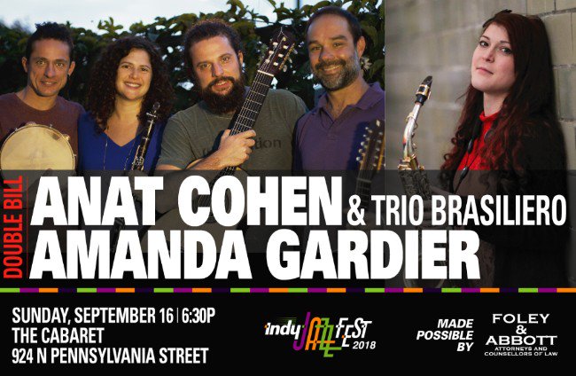 indyjazzfest's tweet photo. #IJF20 | Clarinetist @anat_cohen &amp; Trio Brasileiro and Trumpeter Sean Jones - @sjonesjazz - joins pianist Steve Allee at #IndyJazzFest - https://t.co/42Goc9OVAd #LoveIndy #FreddieHubbard #IndianaAvenue #MadeInNaptown #JAMindy #MemberBuzz https://t.co/BRLZzlub9s