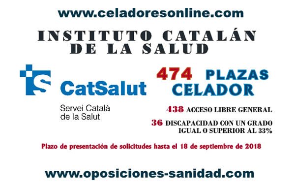 Convocatoria de 474 plazas de Celadores/as del I.C.S. - Instituto Catalán de la Salud... Dl3PU_EXgAUBu2n