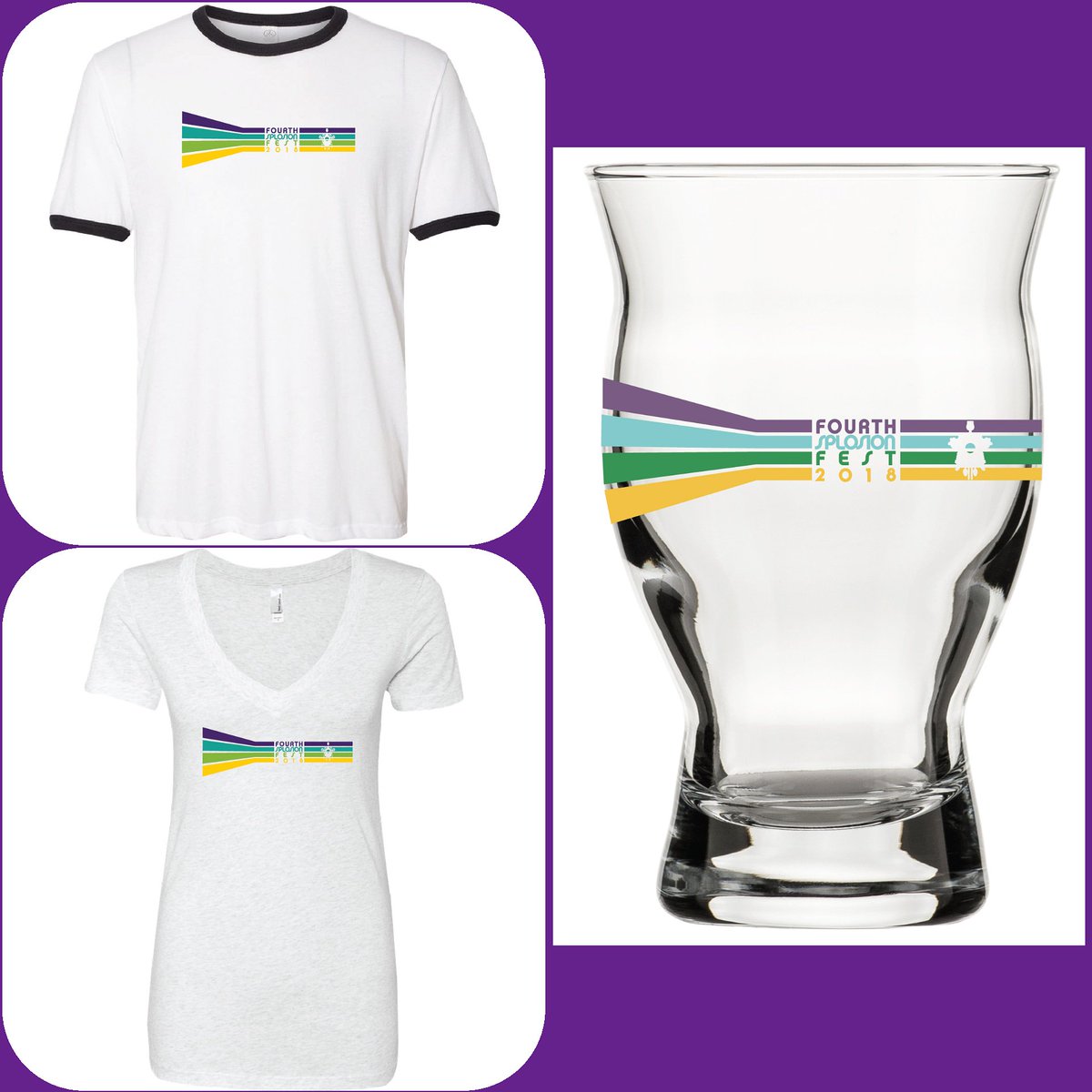 Feast your 👀on our sexy Fourth Splosion #BeerFest merch. Glass is yours to keep with tix Sept 15th 6-10pm 4thsplosion.bpt.me