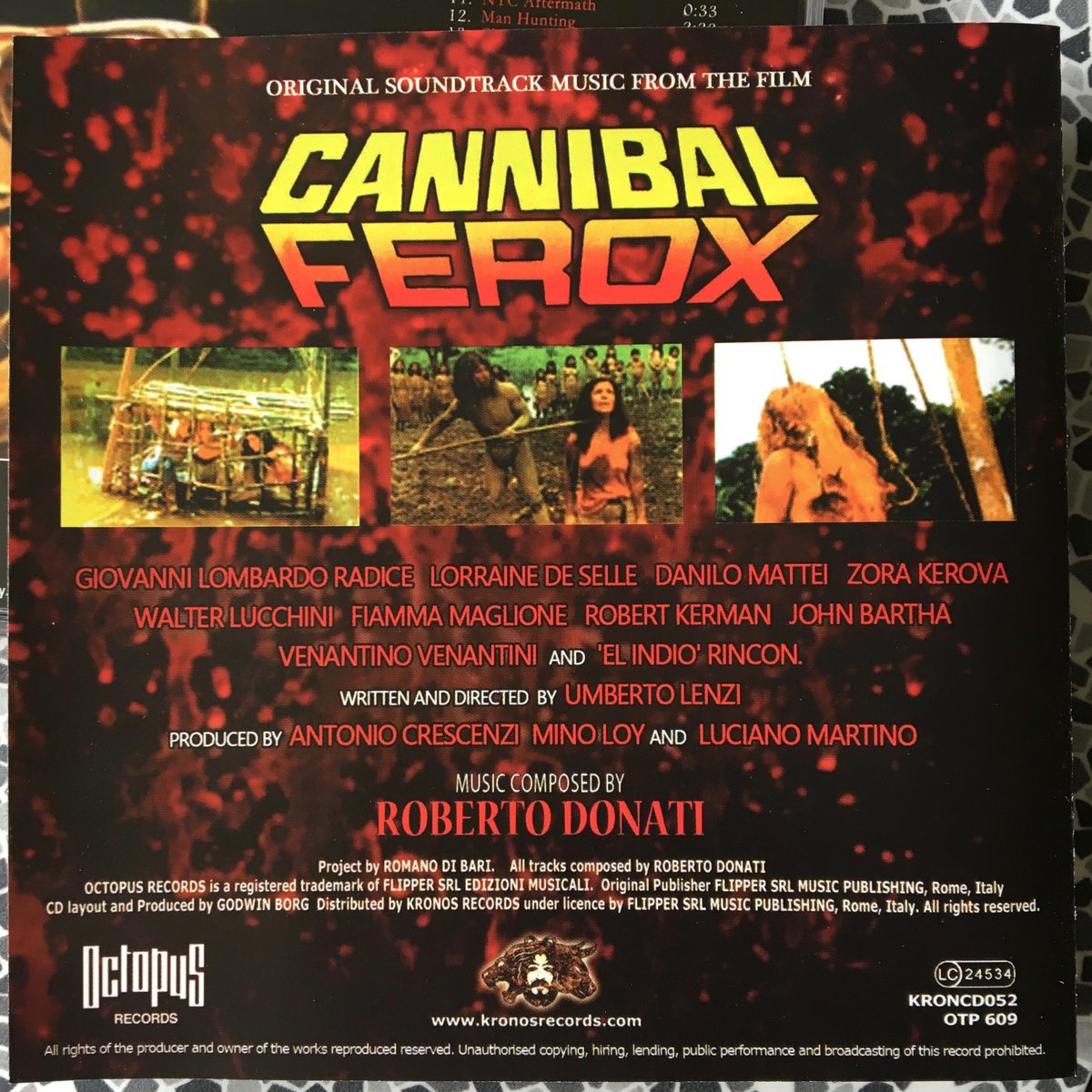 🎵 🎶🍖 Roberto Donati – Cannibal Ferox / Make Them Die Slowly 1981 #RobertoDonati #KronosRecords #UmbertoLenzi #LorraineDeSelle #ZoraKerova #DaniloMattei #GiovanniLombardoRadice #RobertKerman #JohnBartha #VenantinoVenantini #Soundtrack @KronosRecords 🍖🎶🎵 …