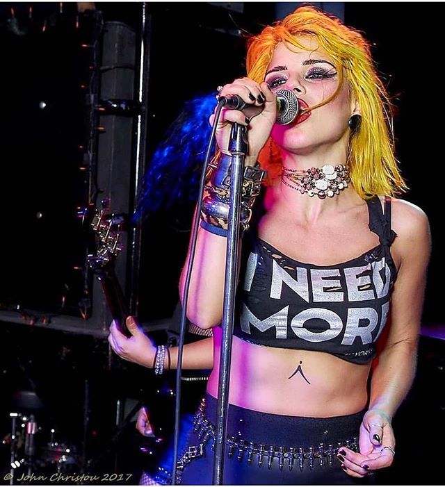 IxNEEDxMORE's tweet photo. AND HERE SHE IS ... BELOVED ISIS OF @barbwiredolls AND @royaldistortion IN HER CUSTOMIZED VERSION OF THE BLACK & SILVER I NEED MORE T-SHIRT !!! #CutItUp #QueenIsis COME BY AND SEE @iqueendesigns CUSTOM DESIGNS ON OUR RACKS !!! #IxNeedxMore #WeLiveRockNR… https://t.co/zRh4i9fHVb https://t.co/1NEVHk39Ma
