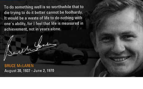 Happy birthday to amazing man Bruce McLaren. 