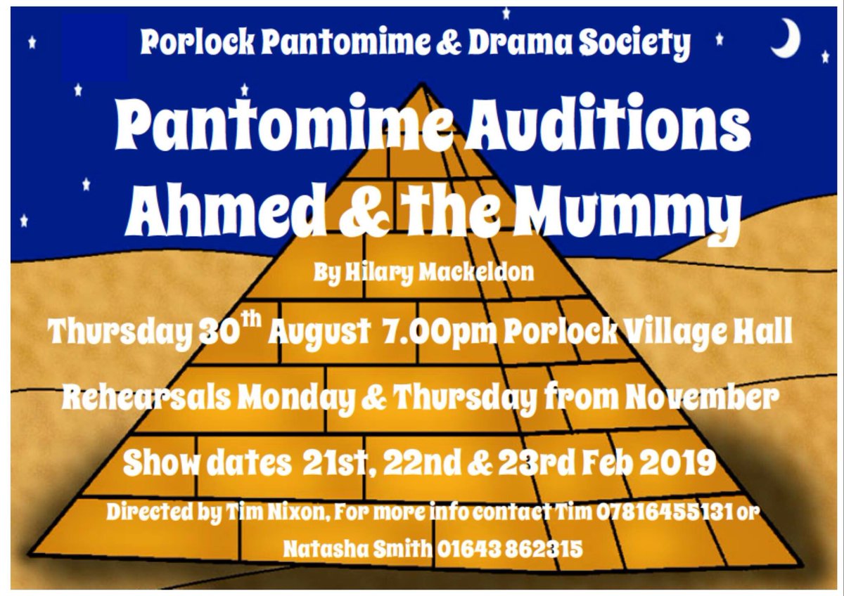 Tonight! Panto auditions!!