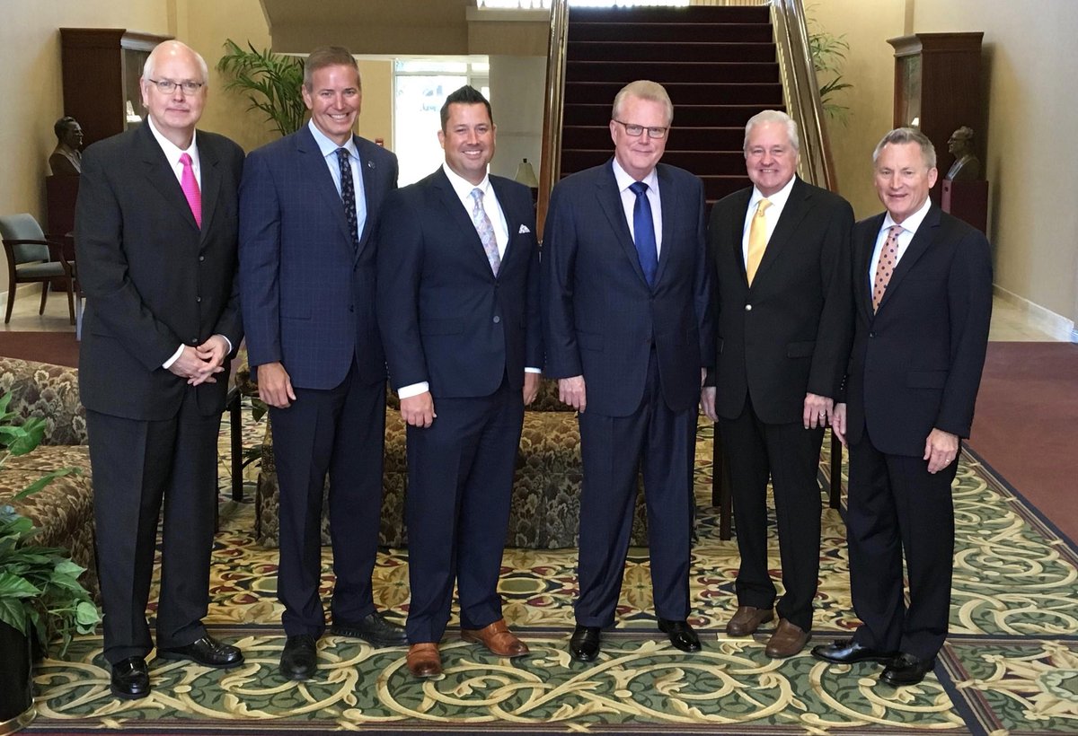 Just concluded a productive meeting w/COGF Board of Directors. Special thanks to General Overseer &amp; Liaison, Dr. Timothy Hill, for his support. Pictured: <a href="/BishopTimHill/">Timothy M. Hill</a> <a href="/ArthurDRhodes/">Art Rhodes</a> <a href="/ConineC/">Chris Conine</a> <a href="/TravisBallinger/">Travis Ballinger</a> <a href="/DwightSpivey/">T Dwight Spivey</a> &amp; Dennis Watkins (Board Chairman) <a href="/COGHQ/">Church of God</a>