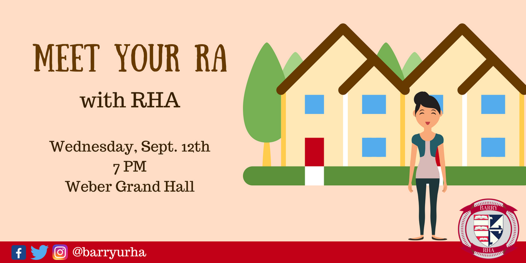 Come out September 12th and Meet Your RA with RHA!