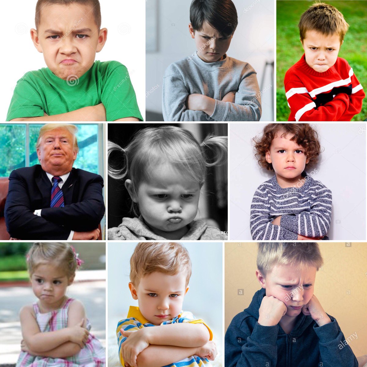 How can we get Google to include this picture of Trump when you search “upset child/kid”?!? That would REALLY mess with <a href="/POTUS/">President Donald J. Trump</a> 🤣😂