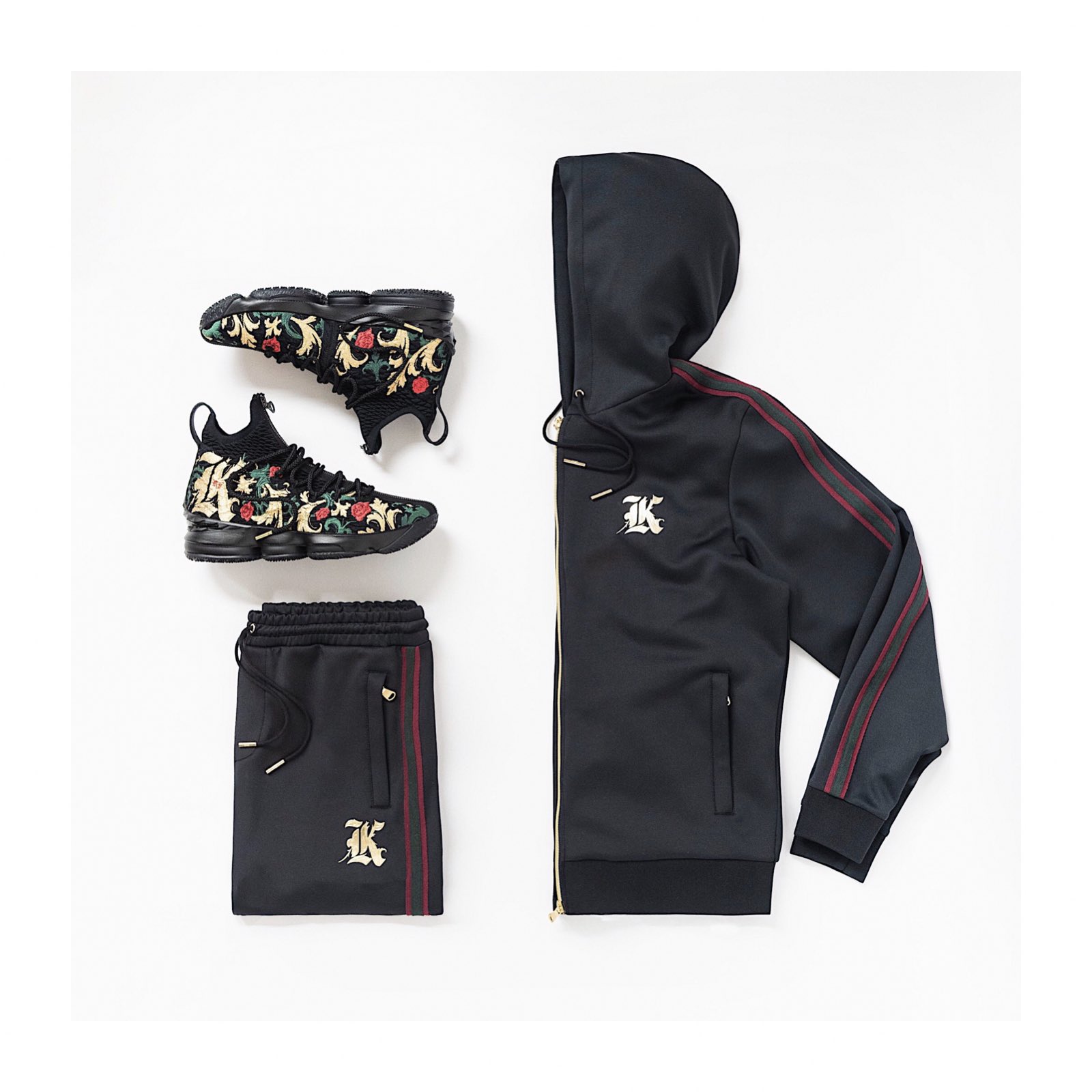 Kith on X Kith Full Zip Hooded Tracksuit. Releasing this Friday with the Nike x LeBron XV Closing Ceremony These will be available at all Kith shops and at 11AM EST on https t 846RyI5Wgk