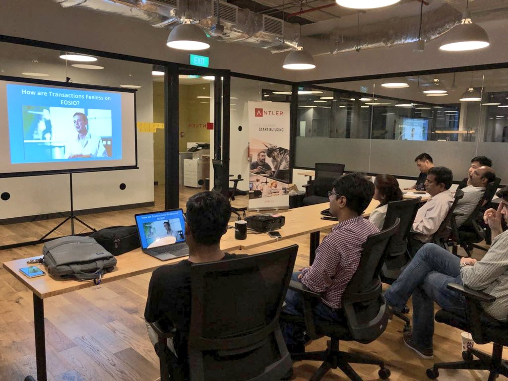 letsbuildeos's tweet photo. Update: "SG #EOSIO #Blockchain Developer Community" Developer Weekly #3: Software Architecture Design for #dApps. Slide deck: https://t.co/LzD4Ta16d3 @gautam_anand25 @eosalliance1 @Oracle_Chain @eos_ph @EOS_Nation https://t.co/7PgHjylKgi