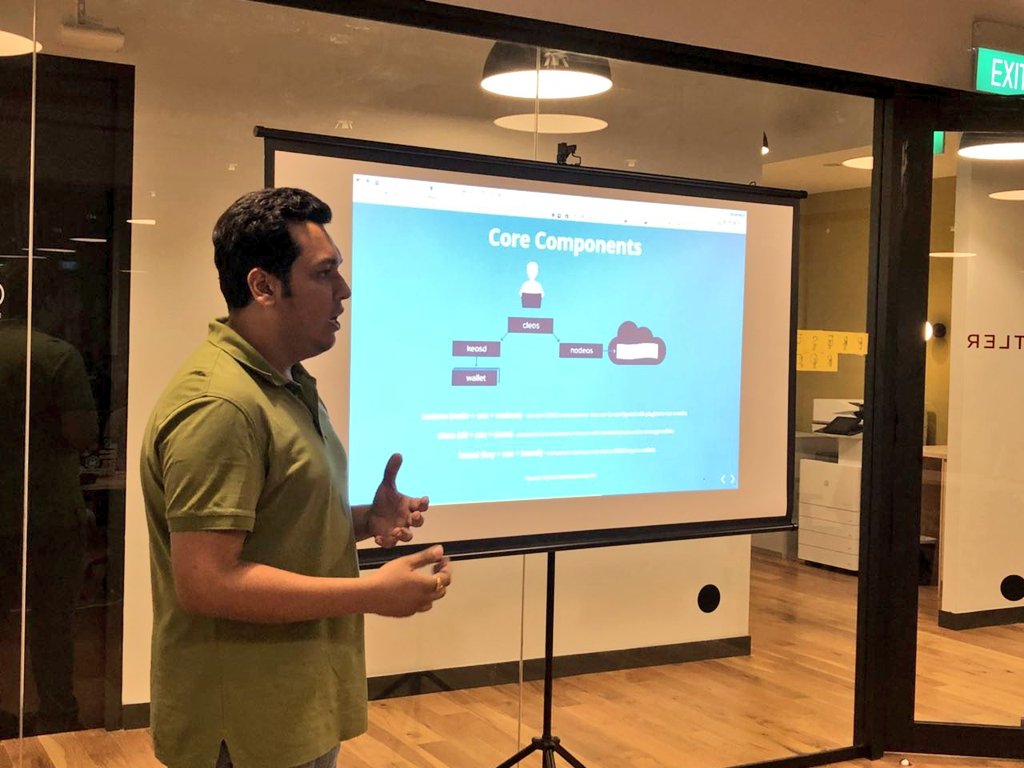 letsbuildeos's tweet photo. Update: "SG #EOSIO #Blockchain Developer Community" Developer Weekly #3: Software Architecture Design for #dApps. Slide deck: https://t.co/LzD4Ta16d3 @gautam_anand25 @eosalliance1 @Oracle_Chain @eos_ph @EOS_Nation https://t.co/7PgHjylKgi