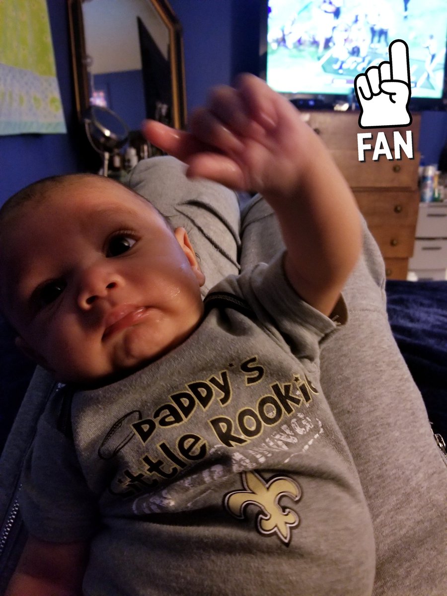 SaintsMFX's tweet photo. Baby Boy is ready for the season to start #WhoDatNation @Saints @OfficialMFX https://t.co/86X2MDdUCu