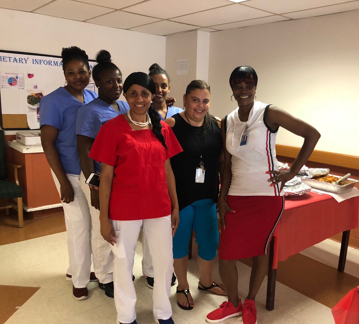 Alaris_Health's tweet photo. K Floor celebrating Michelle Kate (in the red top), QACNA's birthday party. Michelle has been with Alaris Health at Jersey City for over 10 years! A family that works together and plays together! Happy Birthday Michelle!
#AlarisHealth #WeCare #BirthdayParty #Family https://t.co/m4d9h3gNPn