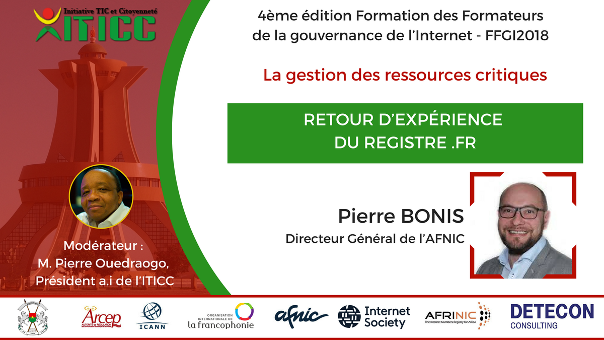 rodriguetwit's tweet photo. #FFGI2018 #ICANN #OIF #ITICC #AFNIC #ISOC #ARCEP Jour 4 https://t.co/oo4v3LB6Bo