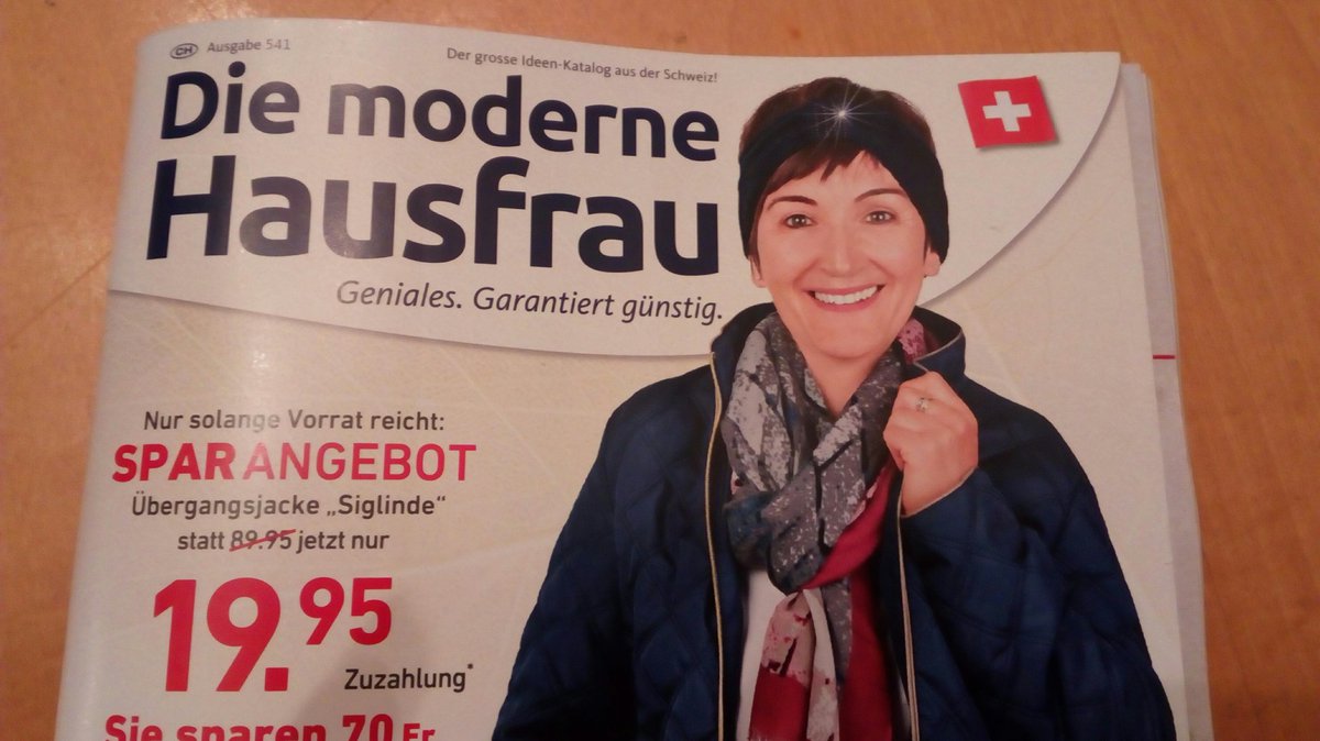 Humor hat er ja, unser Pöstler #frauenbild #rollenbild #diemodernehausfrau