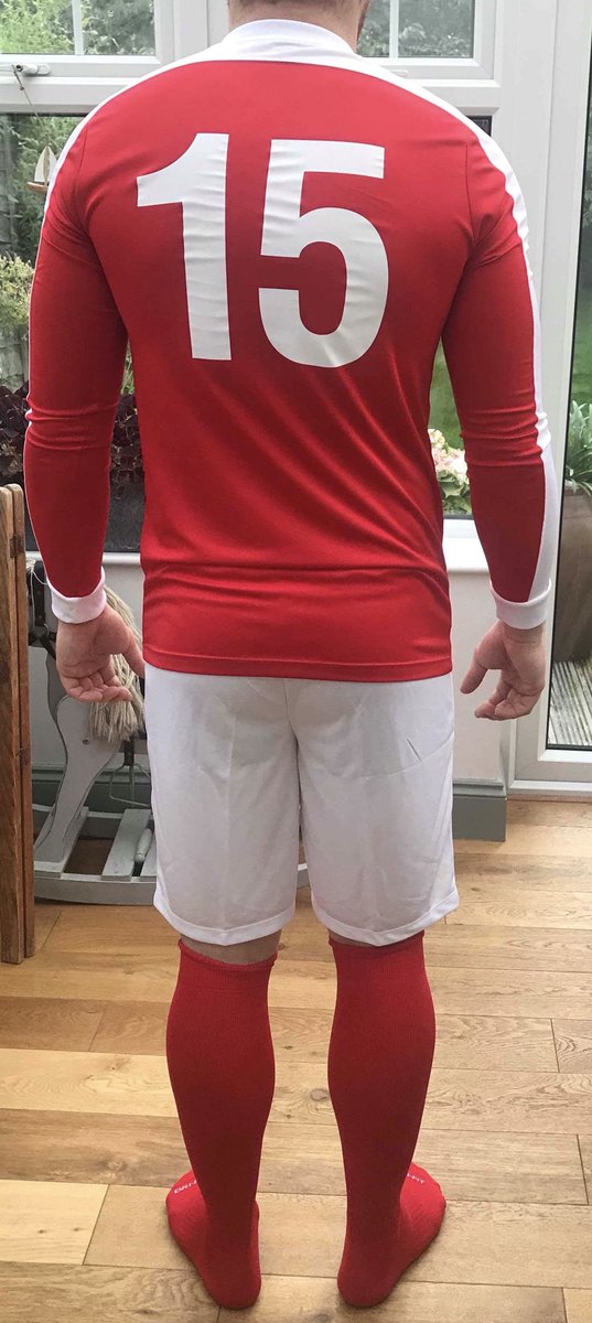 TheCockFC's tweet image. Presenting The Cock F.C’s new home kit, with thanks to our sponsors at @dbsharpsons