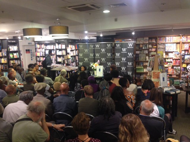 WaterstonesTraf's tweet photo. Fantastic to have a full house tonight for #Poet #LornaGoodison talking to #MargaretBusby about #RedemptionGround ! @MyriadEditions https://t.co/kiwbvHcHpN