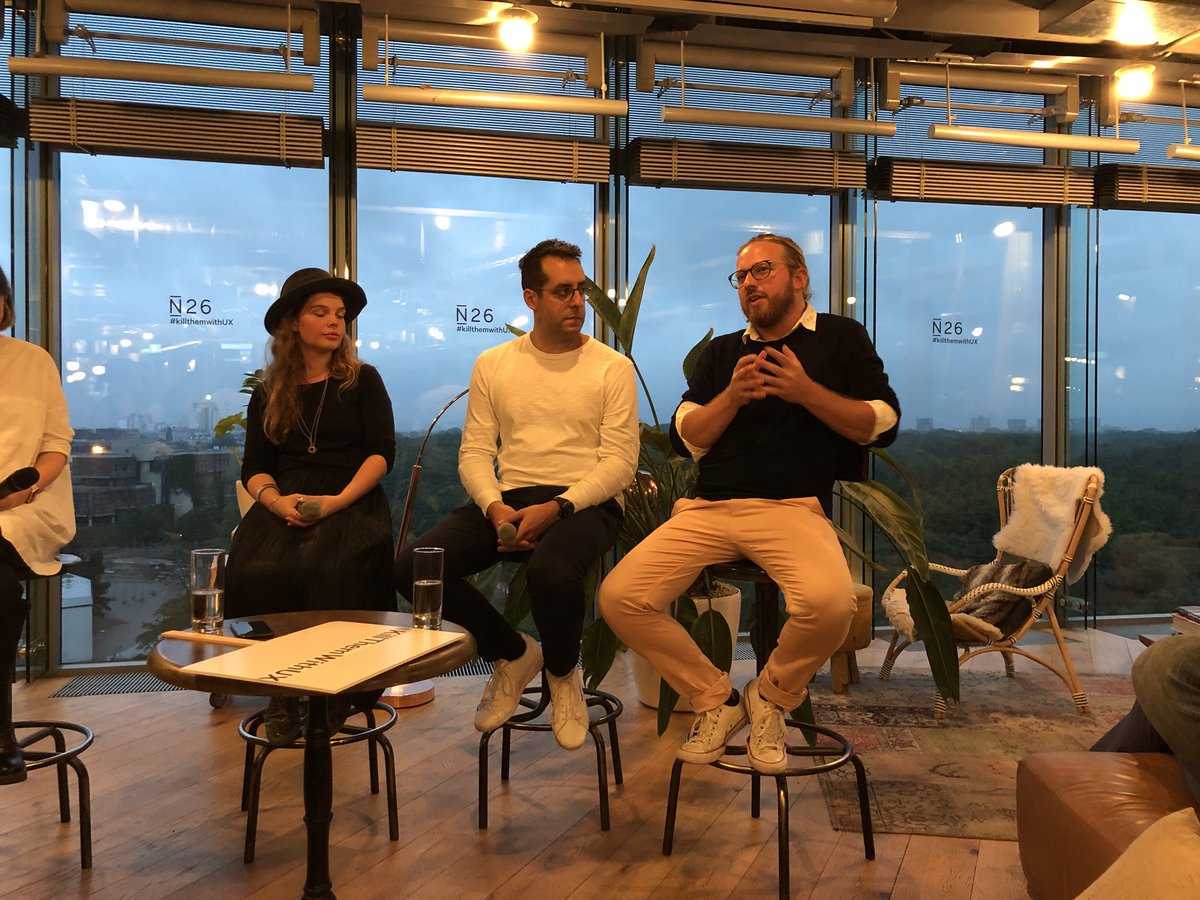 n26's tweet photo. “It’s not about getting the information out to people, it’s about them being able to interact it. They click, they comment, they share.” - @TheAlexLanger of @businesspunkmag #killthemwithux https://t.co/vvZLDdrZlq