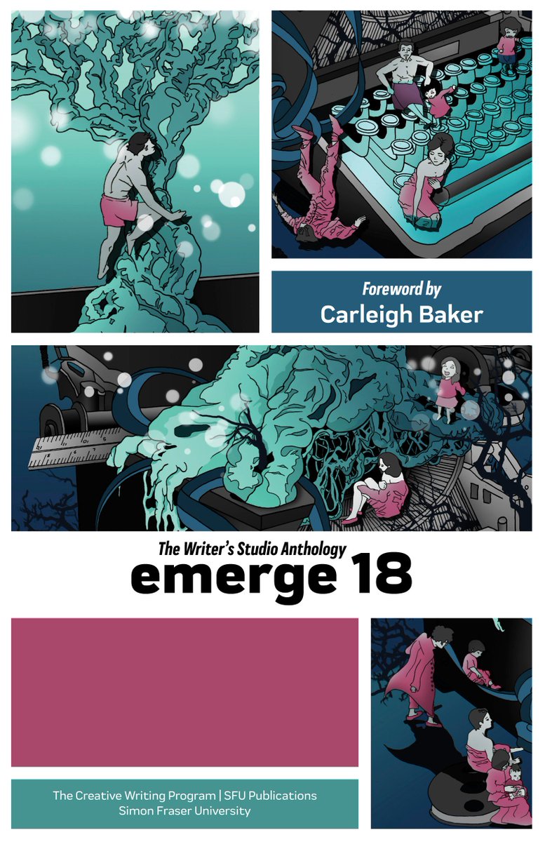 EMERGE 18 cover reveal! #anthology #canlit #emergingwriters #sfu #book #diverseauthors #cover #poetry #fiction #specfic #nonfic Stay tuned for more details on the upcoming book launch!