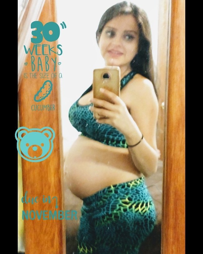 gtr8414's tweet photo. Enamorada de mi bebé que todavía no conozco, se me hace tan eterno y a la vez demasiado rápido q ya no falta tanto para conocer a este hermoso pequeñito que amo demasiado 😍 #Gael #30weekspregnant #aquiyahorafeliz  😁 #mimejorespera😍😘👼👶🍼💞💝👣⏳❤ #lasmejorescurvas 🤰😊 https://t.co/GEZLLoZ1ac