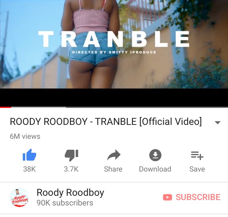 roodyroodboy's tweet photo. 6 M views Tranble https://t.co/dRE9ipsZPl