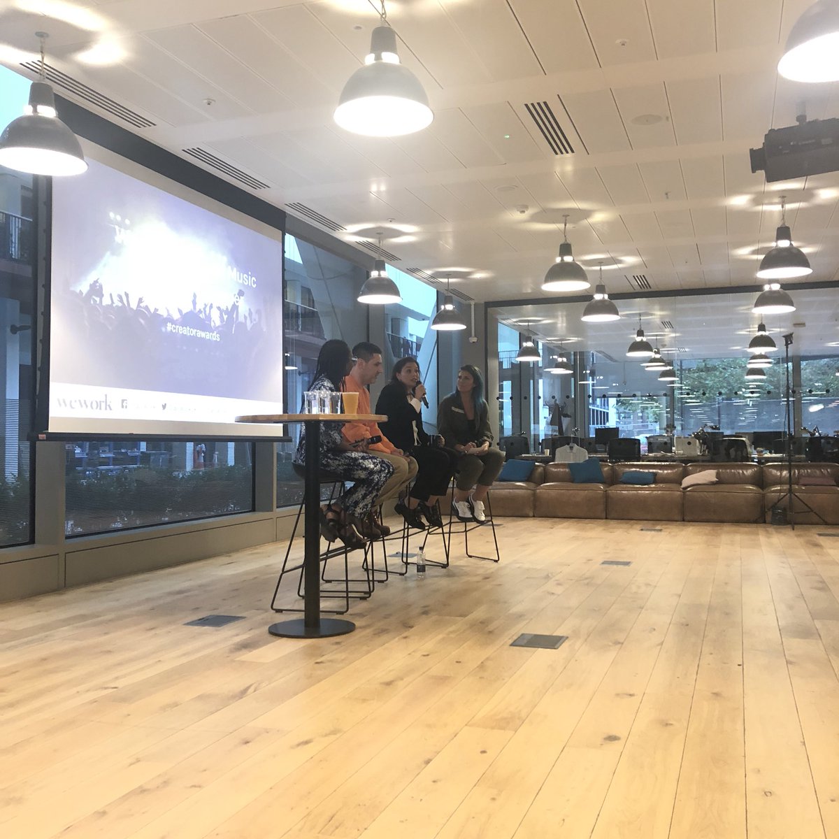 EllaMatildaB's tweet image. “Patience, collaboration” advice for young artists from @marshmello7s at @WeWorkUK’s We, The Creators #creatorawards panel