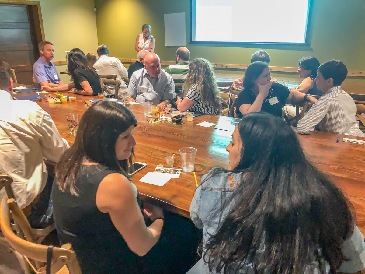 FederationSATX's tweet photo. #jfsatx leadership gathered at @DanceAtTheWell for the 2018 Campaign Kickoff! Guests tasted whiskeys from @TreatyOakTX —paired a with an appetizer & inspirational fact about #jfsatx work in the community, while @cargray provided engaging & practical tools for Campaign volunteers! https://t.co/zV0TEr6P2w