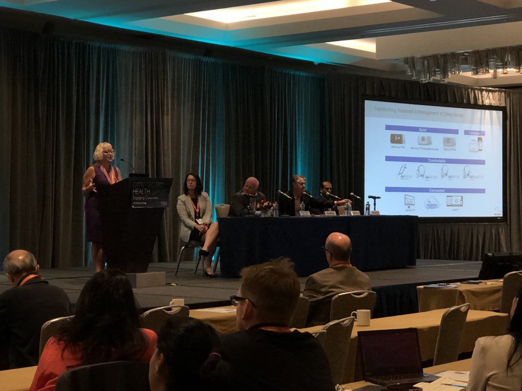 Resmed's tweet photo. Thank you Amy Cook for a great presentation on ResMed’s ROI on remote patient monitoring, as well as the great outcomes of integrating remote management solutions for high-cost chronic disorders like sleep disorders. #CONNHealth18 https://t.co/yGHb5hnFSn