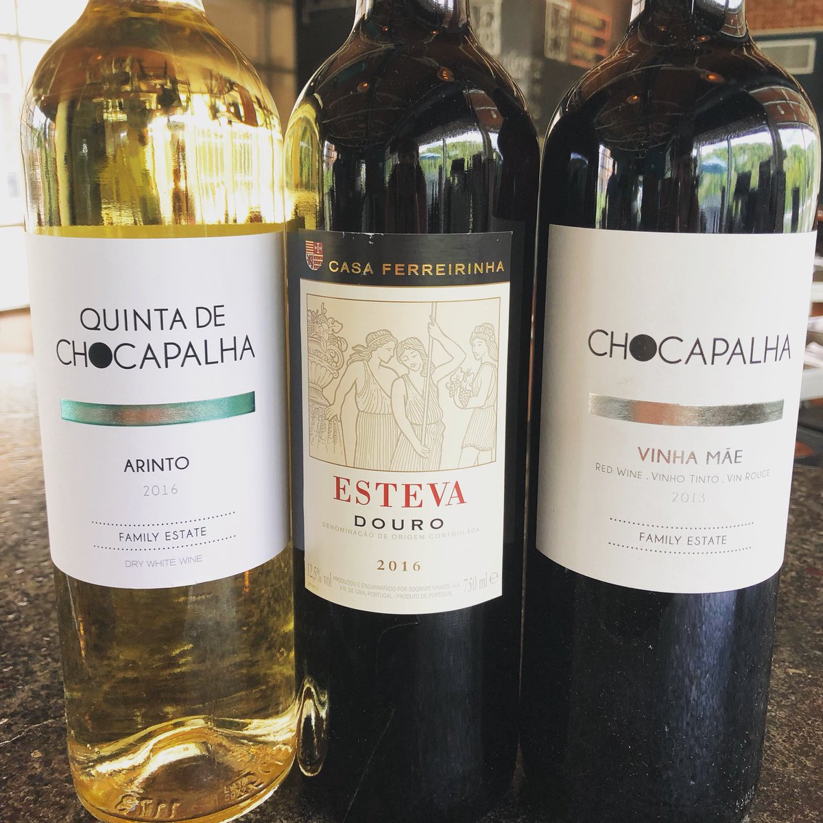 Tonight’s Wine Flight from Portugal.