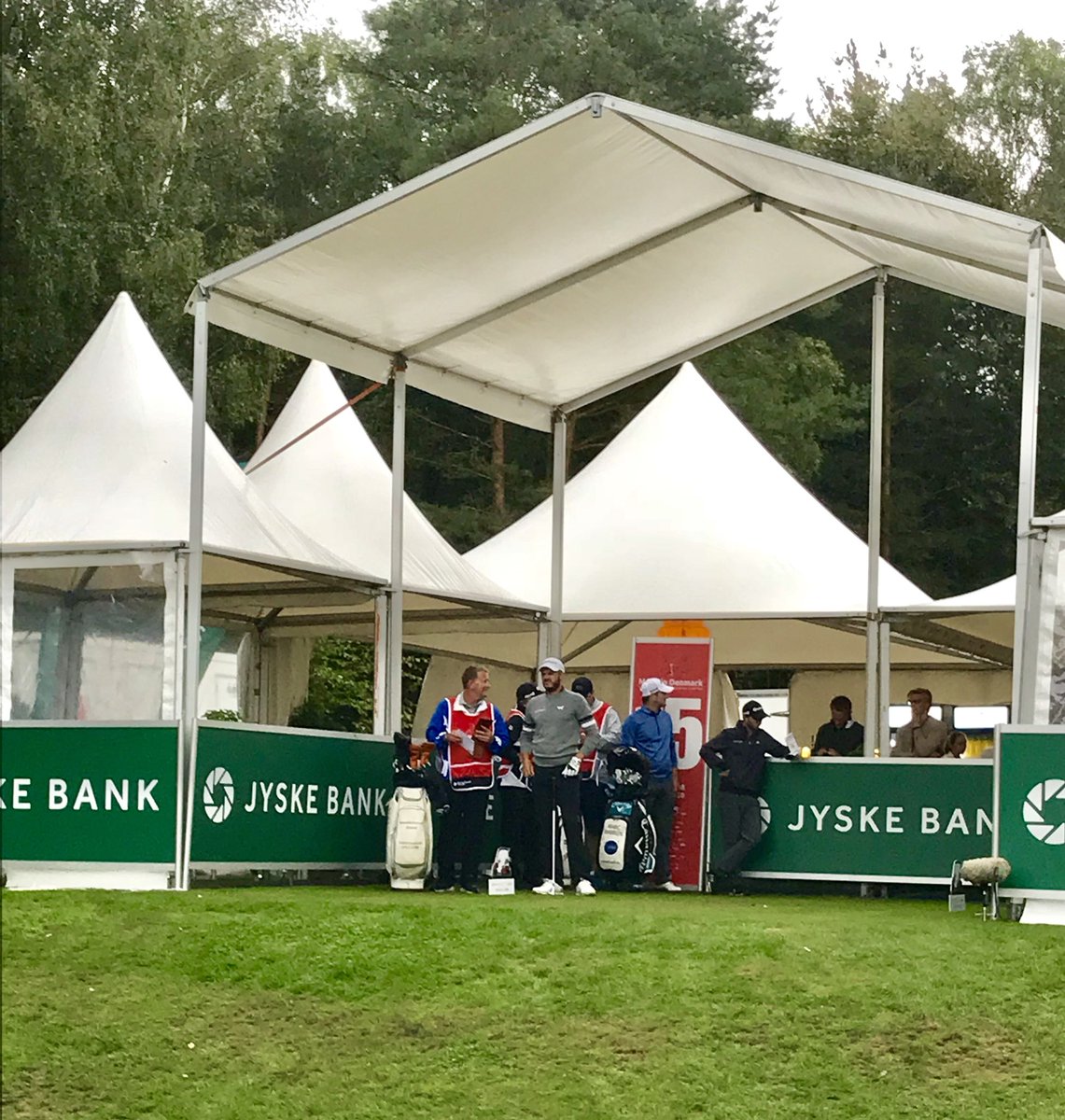 Hansonprogolf's tweet photo. A few pics from a wet ☔️ day 1 at the Made In Denmark Event 🇩🇰!! #Danishsupport https://t.co/S79x0PQWiZ