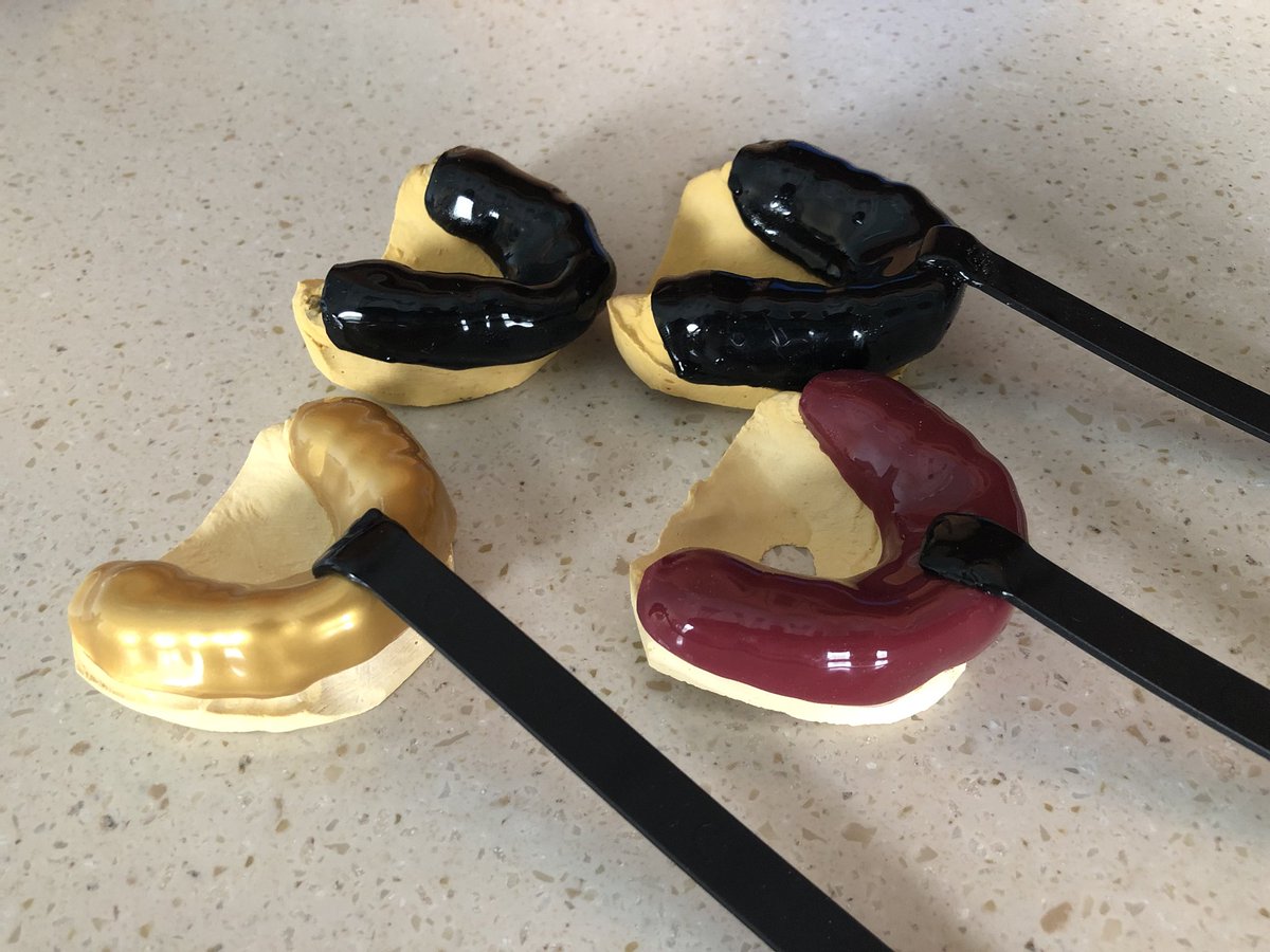 StowSmiles's tweet photo. @SMFSports: Finished athletic mouth guards for the SMF football players!  Go Bulldogs🏈 https://t.co/1C7YSmgpjj