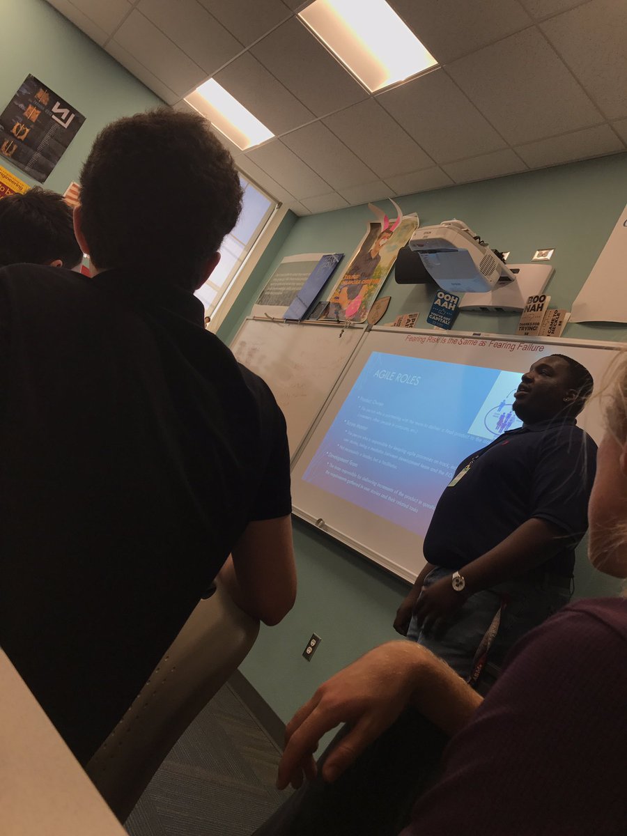 MadisonJ_Porter's tweet photo. Learning more about Agile with special guest speakers @ #PeoriaMET https://t.co/4QedahsK3a