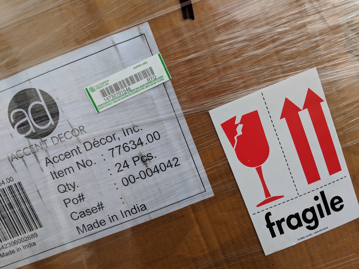 AllansFlowers's tweet photo. Our first shipment of @AccentDecor product. We're so excited. Even if the monsoon threatens the unpacking! #accentdecor #newcontainers #localflorist #allansflowers #prescottvalleyflorist #excited https://t.co/ztKIOH1FlM