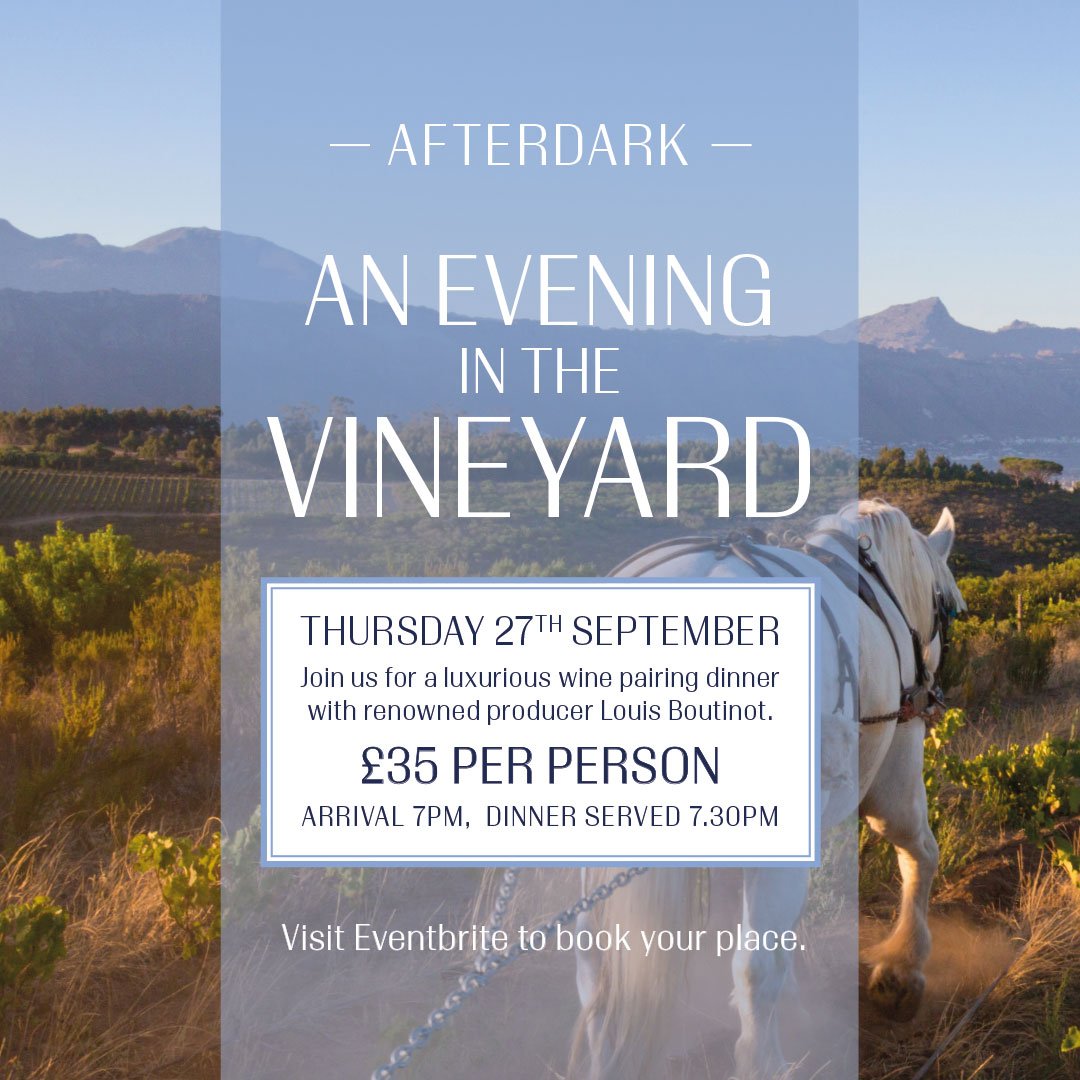 AFTER DARK// Experience five delicious courses expertly paired with organic and biodynamic wines at our next After Dark event. Booking essential, visit Eventbrite to secure your ticket.