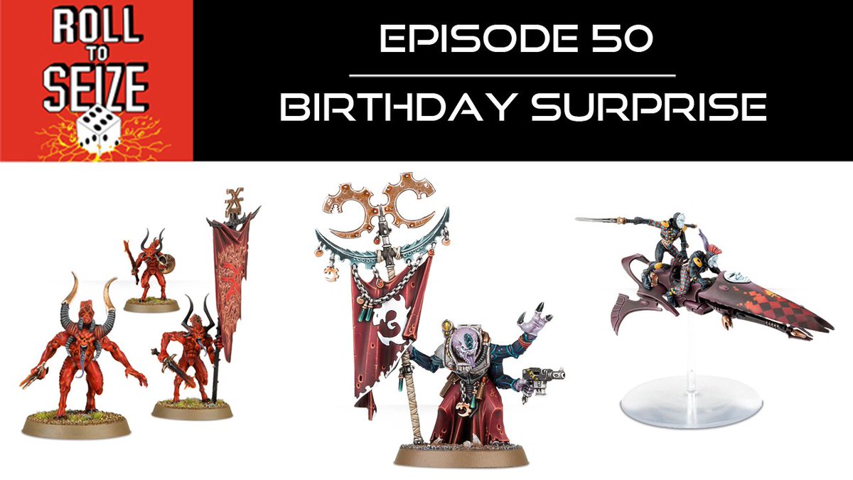 partialarc's tweet photo. Thanks to you loyal listeners, #RollToSeize has reached 50 episodes! This month, Jay and Andrew recap a huge and surprisingly successful tournament, and then they dig into the #Genestealer Cult. Listen to the full episode online: https://t.co/9mjP3aG4PB
#Warhammer #Warhammer40k https://t.co/PfgEYORK78