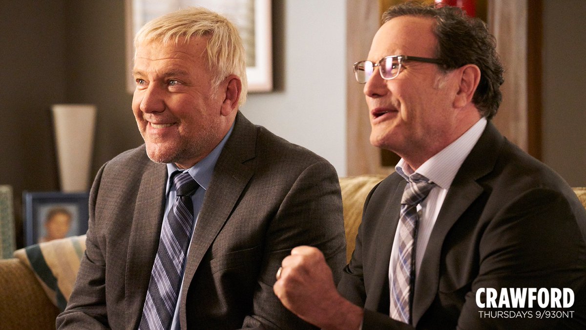 These amazing goofs are on the show tonight and they're super hilarious as the dastardly cereal exec duo. #alexlifeson <a href="/tprogosh/">Tim Progosh</a> <a href="/rushtheband/">Rush</a> 

#CrawfordSeries at 9 on <a href="/CBC/">CBC</a>.