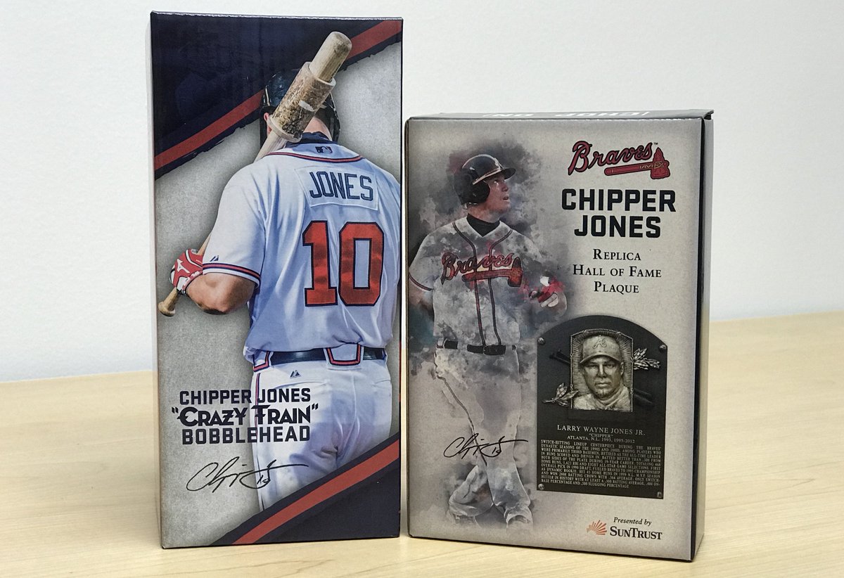 Giveaway time!

I've got a Chipper Jones "Crazy Train" bobble head (it plays "Crazy Train") and replica Hall of Fame plaque that need a home.

To enter to win both, RT this and follow me and <a href="/sn_mlb/">Sporting News MLB</a>. I'll pick a random winner Friday afternoon.