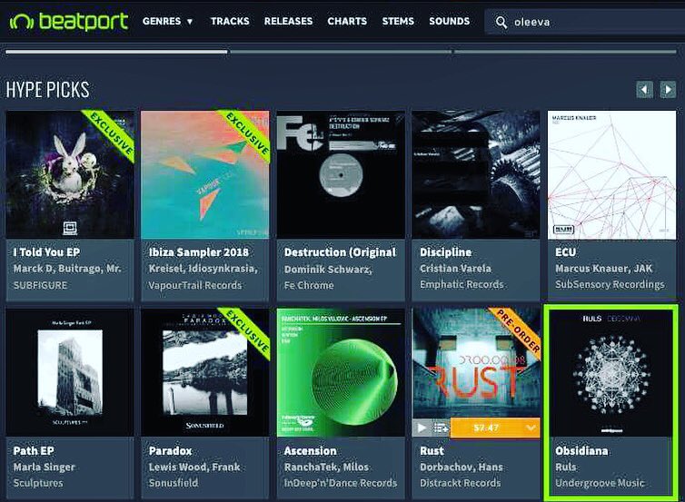 Booom!!! Good news guys, <a href="/beatport/">Beatport</a> has featured our new release from <a href="/ruls_ugm/">RULS</a> “Obsidiana” in their Techno  Hype Area. Thanks for your support!
#MusicIsOurLanguage
Listen &amp; Download : smarturl.it/UGM074