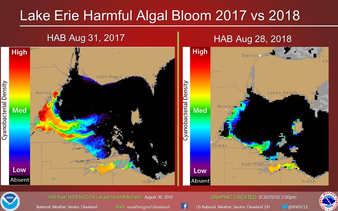 Lake Erie Algae Bloom 2017 Map Maps For You