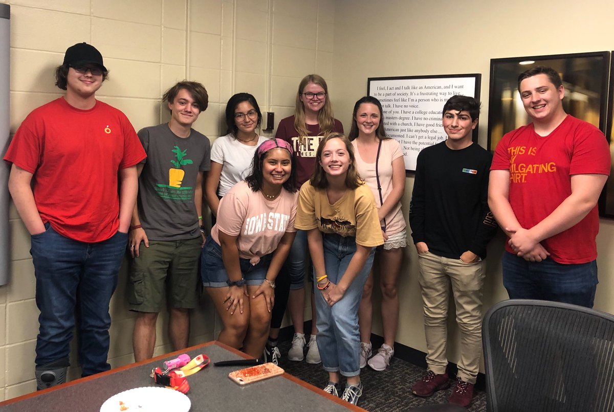 Awesome first meeting of the year for the #ISU #GSJC Journalism Learning Community!