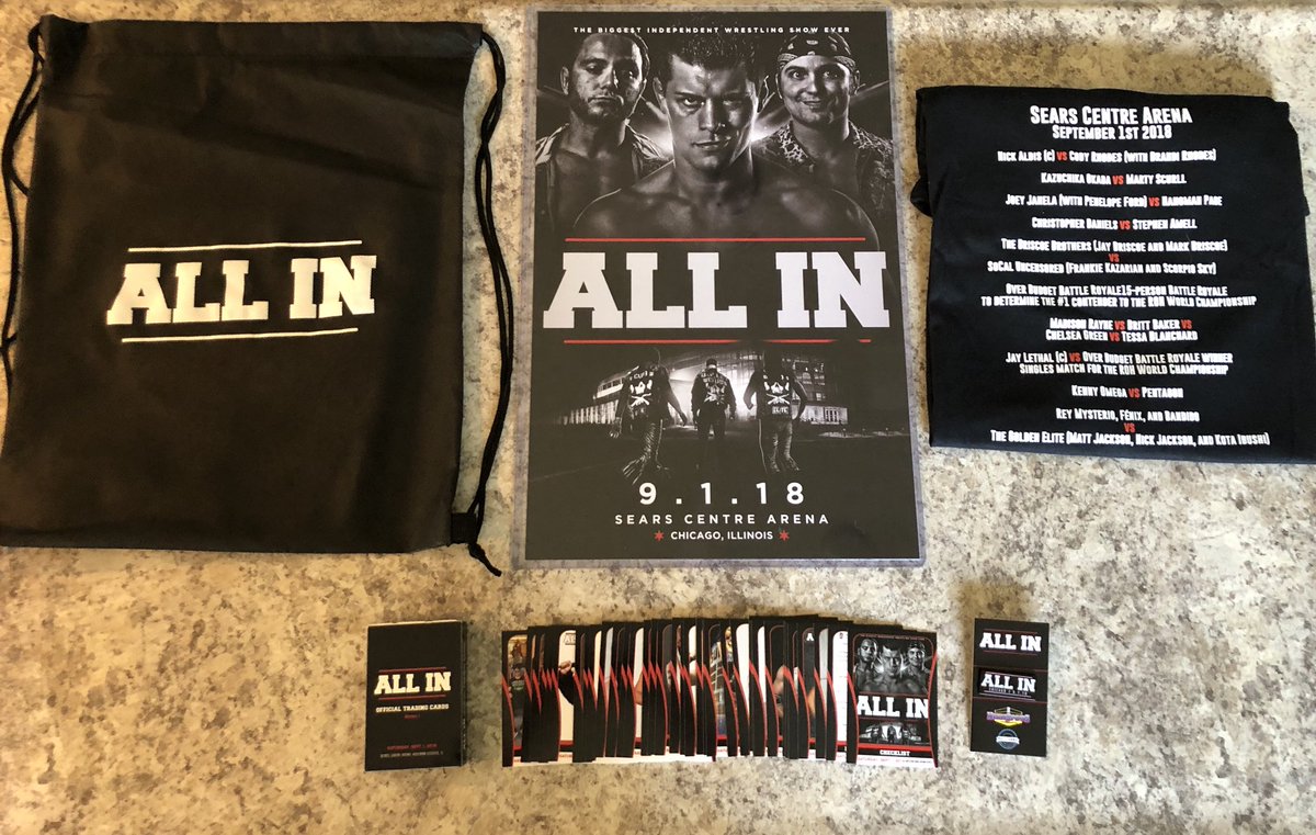 DJRican317's tweet photo. @Highspots and @ALL_IN_2018 DEF out did themselves with this #CrateBox! #AllIn 👌🏼

@CodyRhodes @MattJackson13 @NickJacksonYB https://t.co/2RoYeNg6Wu