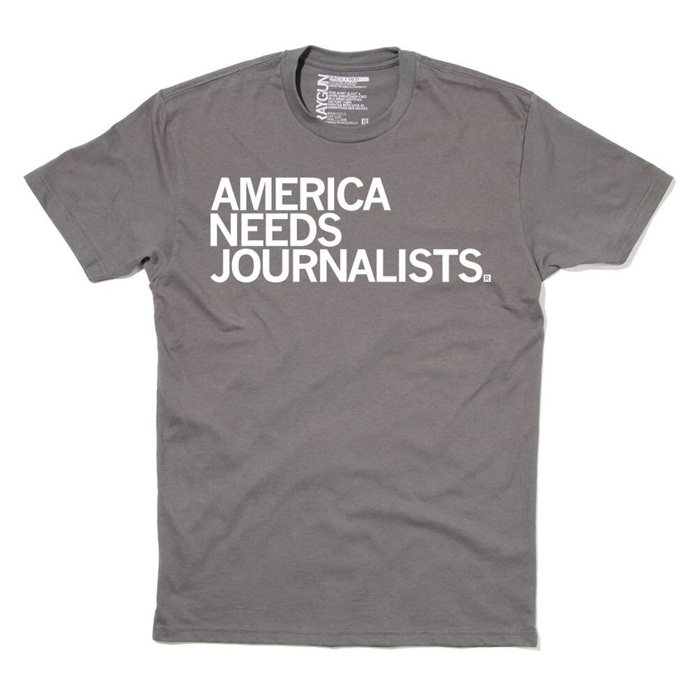 MsGalloy's tweet image. Can’t wait to wear my “America Needs Journalists” @RAYGUNshirts tomorrow! #finallygotit