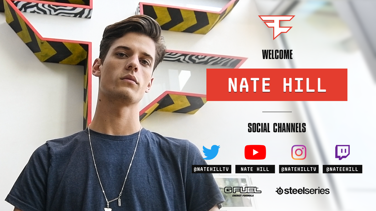 faze clanverified account - nate hill fortnite name