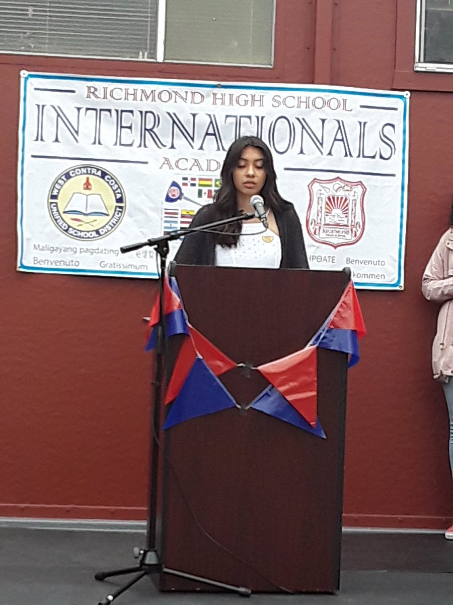 gracie_guerrero's tweet photo. So today provided an answer to purpose, specifically to my question: "why am I here?" In the context of my recent move. I am so proud of @WCCUSD investment in our ELs #internationalsacademy #somuchpromise #AmericanDream https://t.co/Hl9D3Gg9tF