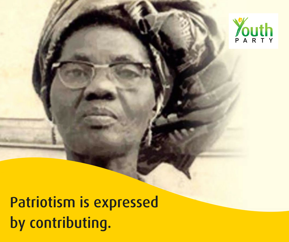 youthparty_ng's tweet photo. "When you contribute your own quota to the welfare and progress of a place, you are a true citizen." - Funmilayo Ransome-Kuti, at the National Council of Nigeria and the Cameroons convention in Kaduna, 1948. https://t.co/5qC79nu01k