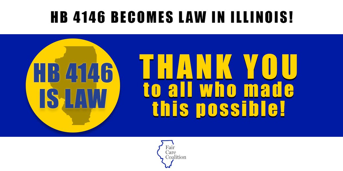 FairCareIL's tweet photo. #HB4146 is no longer just a bill – it’s the law! Public Act 100-1052 will take effect in January to protect Illinoisans with complex &amp; chronic conditions from unfair midyear health plan changes. Thank you to all who made this possible: https://t.co/ZRPz1HroTd #DontSwitchMe #ilgov https://t.co/g7WAkQZk7y
