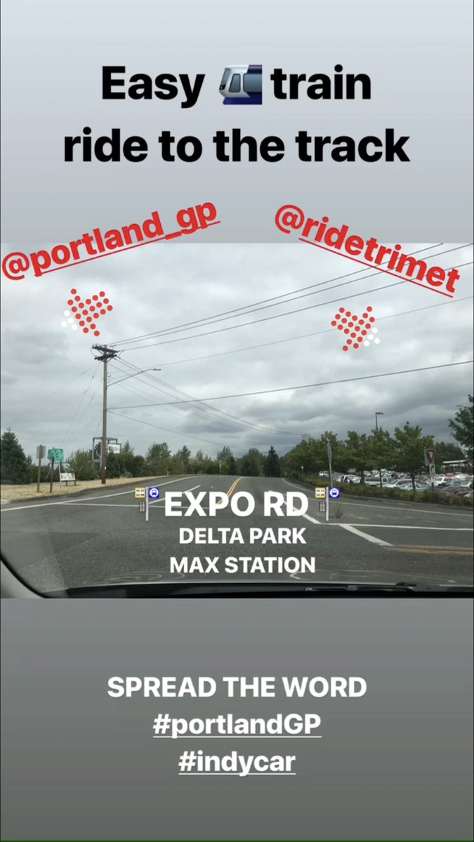 Hey fans...train station is literally across the street from the track. No excuses... 👀 you this weekend 
#portlandgp #PDX #PNW #portland
