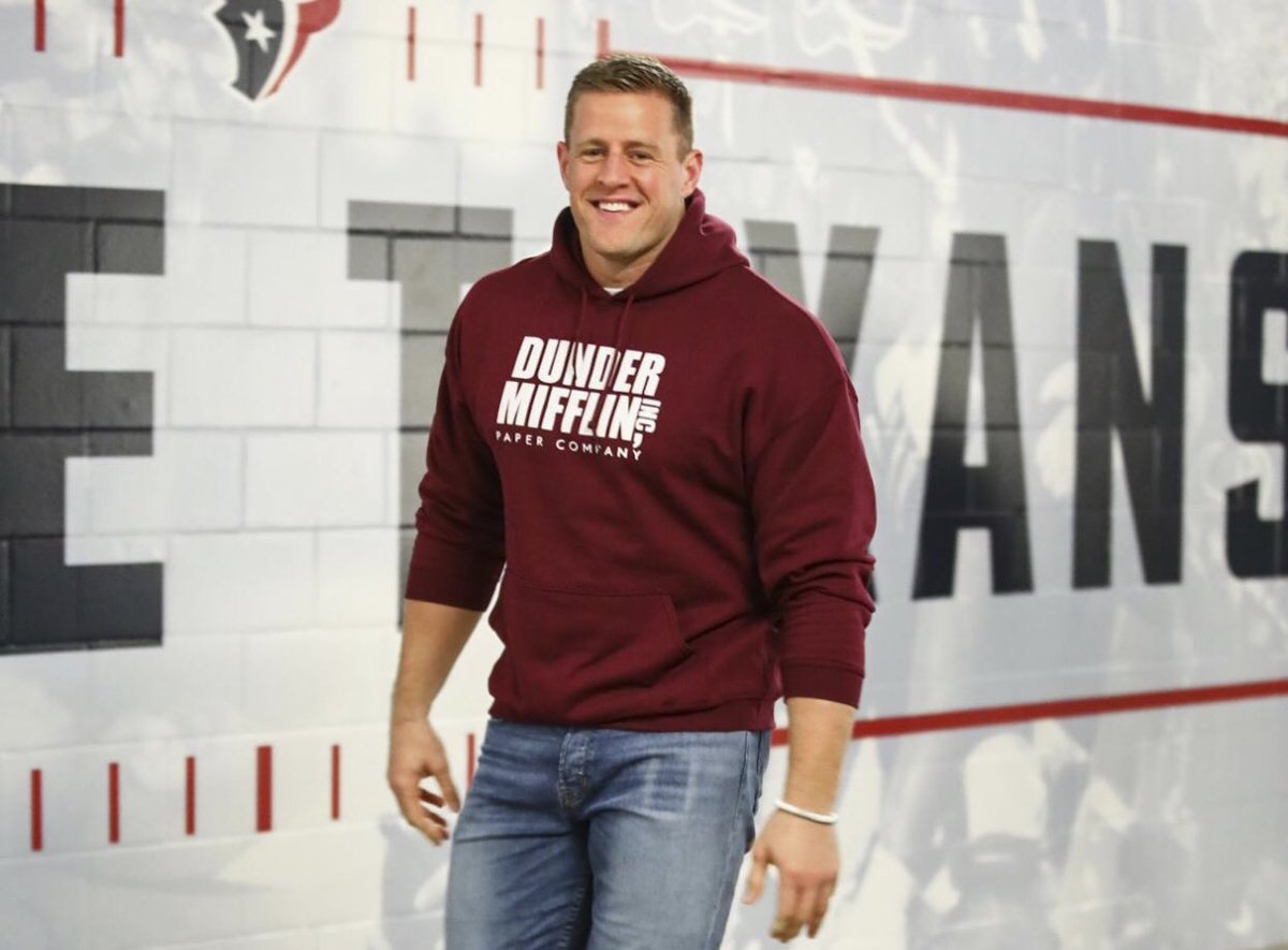 HoustonTexans's tweet photo. No. 99 at The Office. https://t.co/G4pYSojyBd
