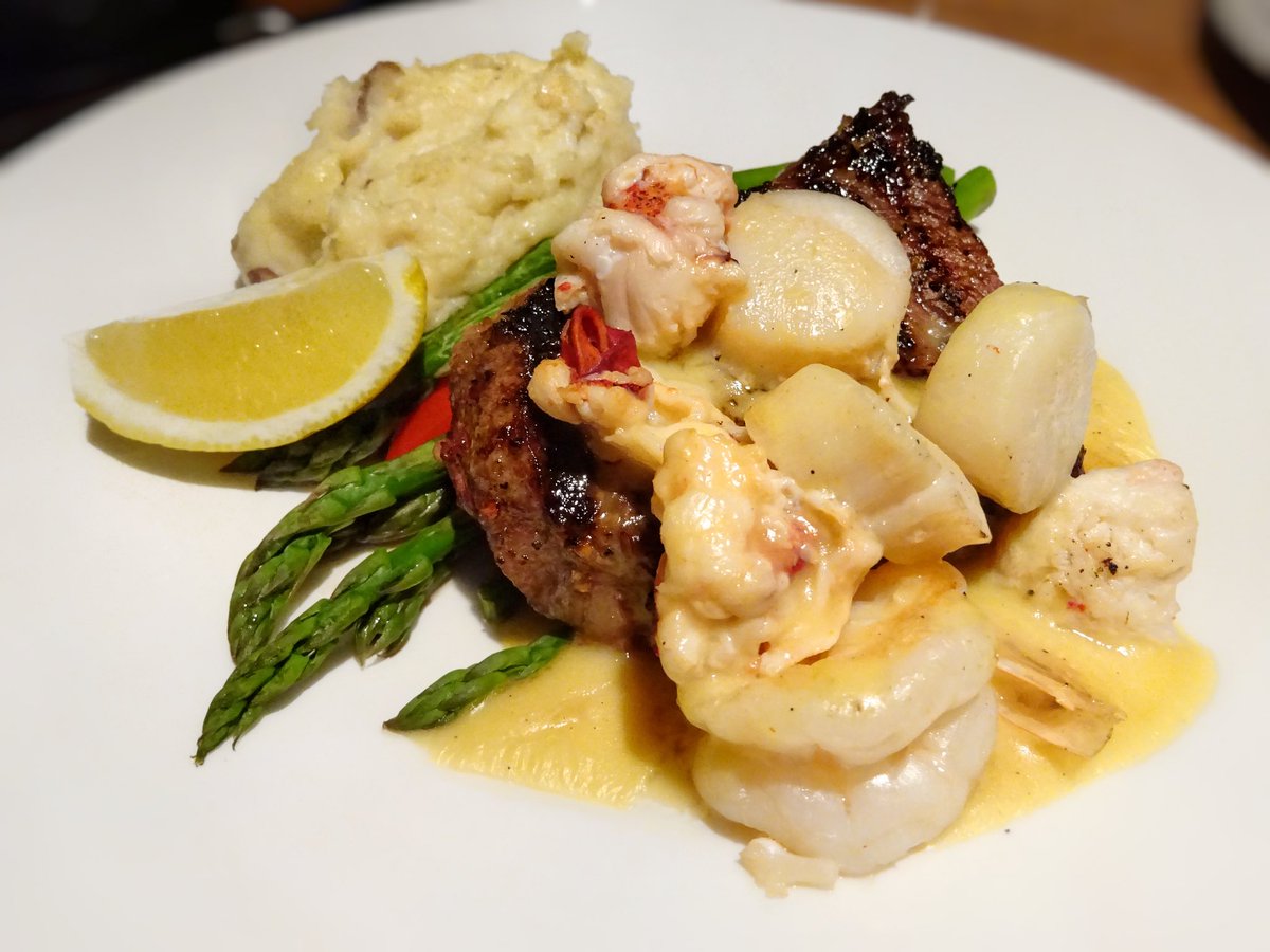 AJ's Food Feed on Twitter "Seafood sirloin 8 oz top sirloin